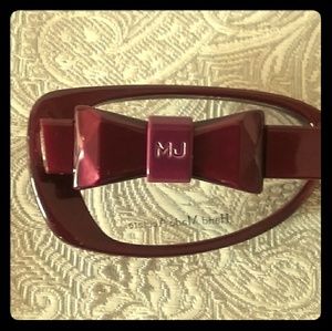 Marc Jacobs Burgundy Bow Eyeglass Frames
